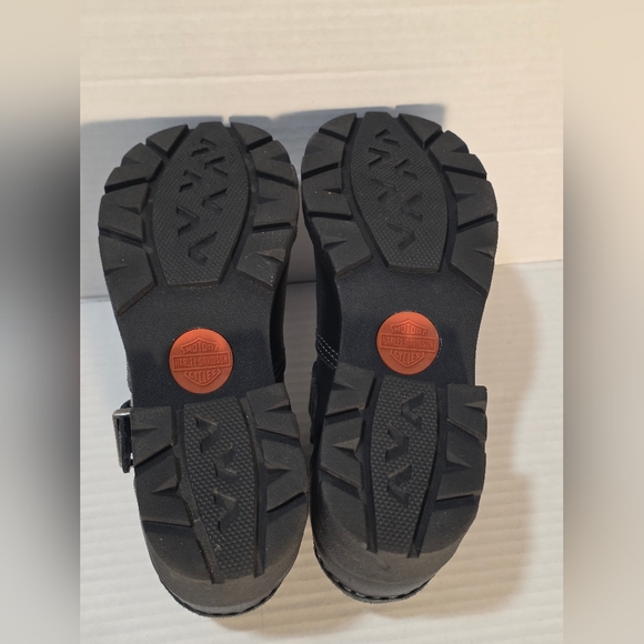 Harley Davidson Ankle Boots Womans Size 5 Leather Black Like New - Picture 4 of 8